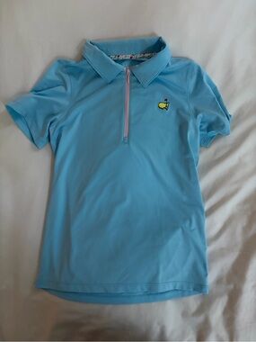 Masters Kids Performance Zip Up Polo